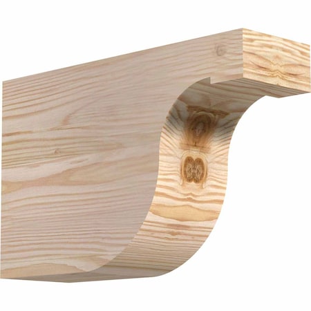 Ekena Millwork Del Monte Smooth Rafter Tail, Douglas Fir, 3 1/2"W x 8"H x 12"L RFT04X08X12DEL00SDF